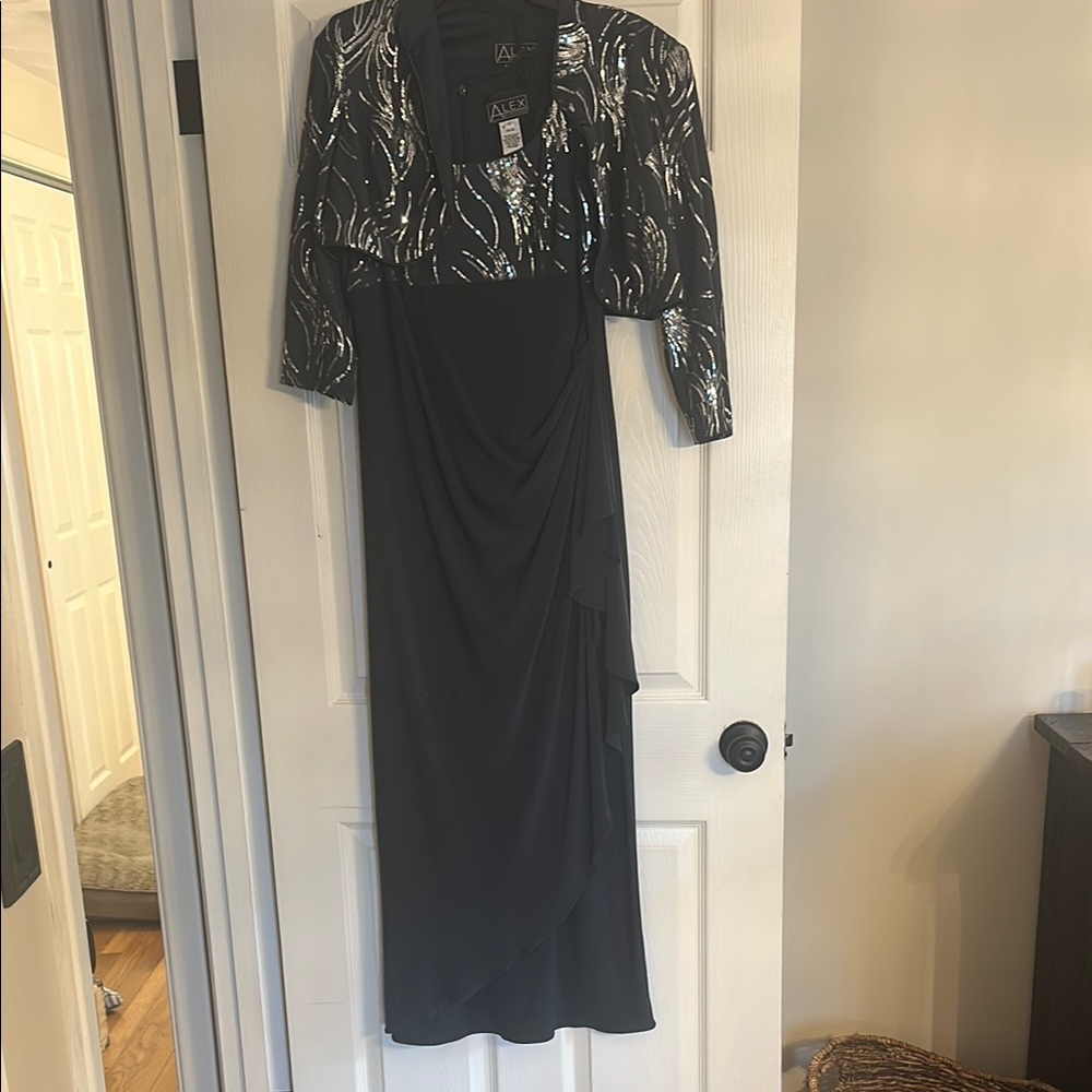 Elegant Black and Silver Dress